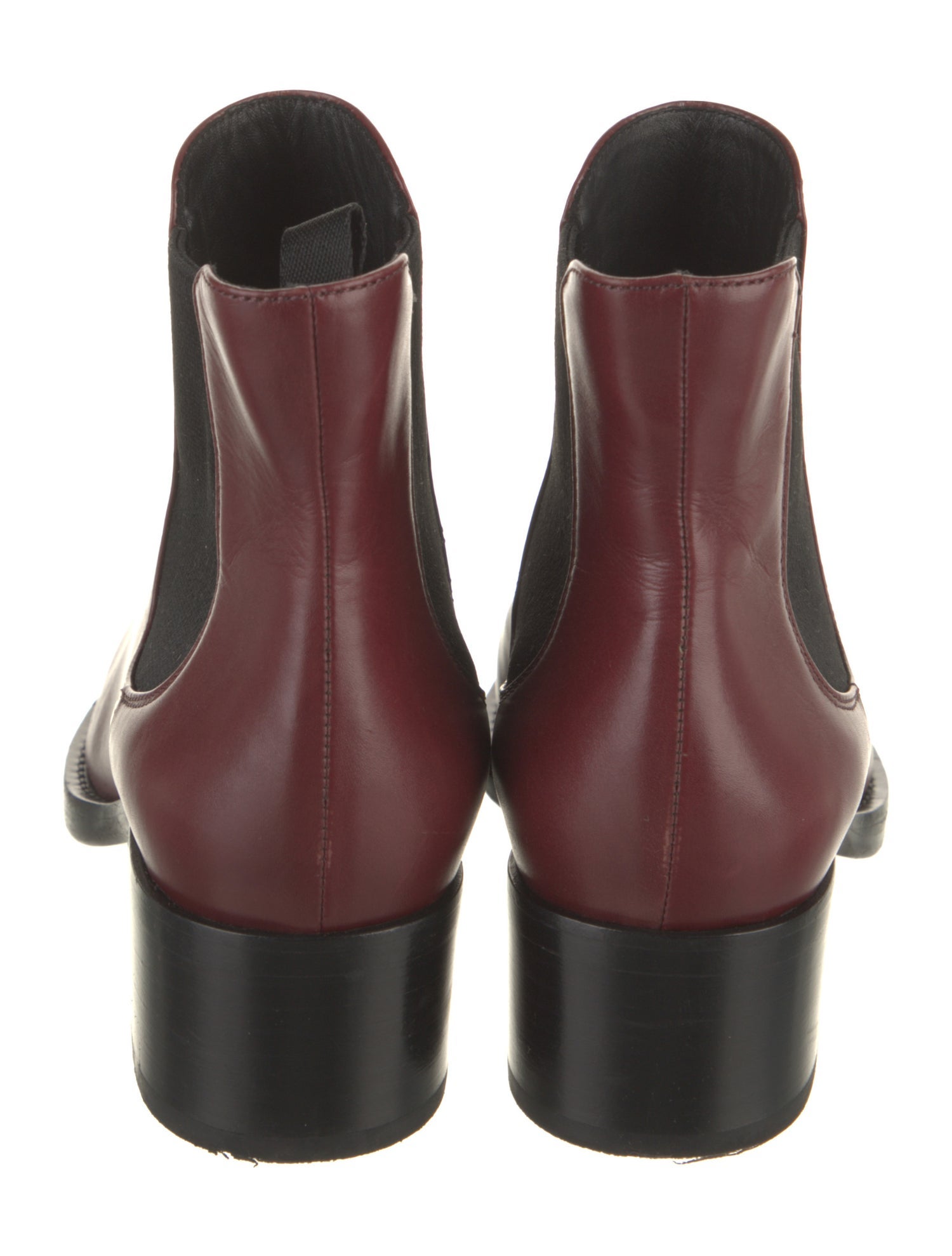 Prada Leather Colorblock Pattern Chelsea Boots
